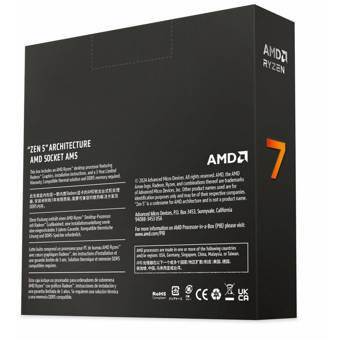 Processor AMD 100-100001404WOF AMD Ryzen 7 3700X AMD AM5