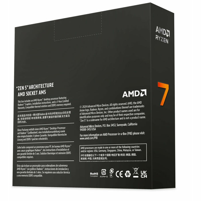 Processor AMD 100-100001404WOF AMD Ryzen 7 3700X AMD AM5