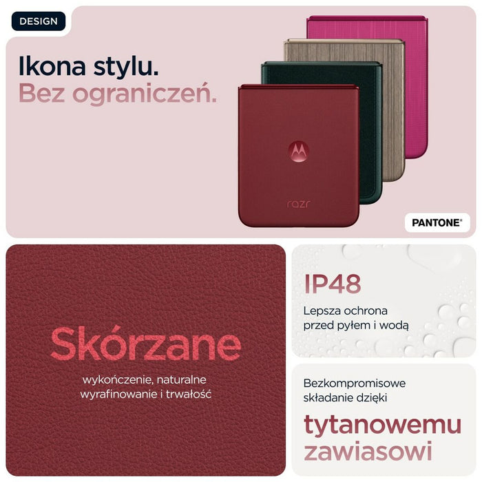 Smartphone Motorola PB8R0008PL Octa Core 16 GB RAM 512 GB Red