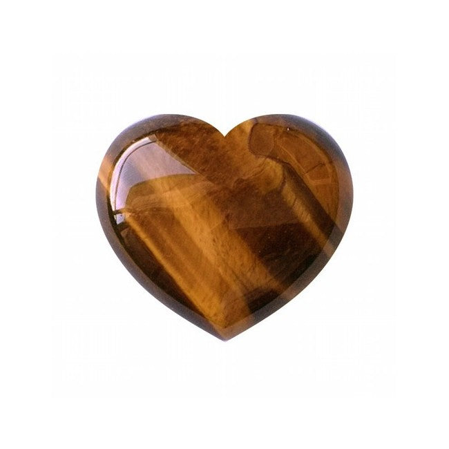 Natural Tiger's Eye Heart 2x2cm