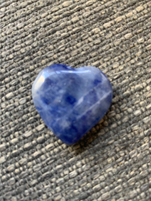 Natural Sodalite Heart 2x2cm