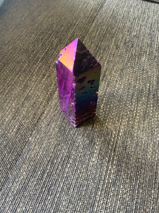 6-7cm Natural Purple Sphalerite Obelisk