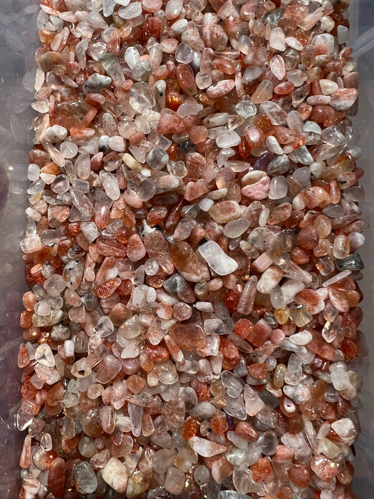 Natural Sunstone Mineral Tumbled Chips 100g