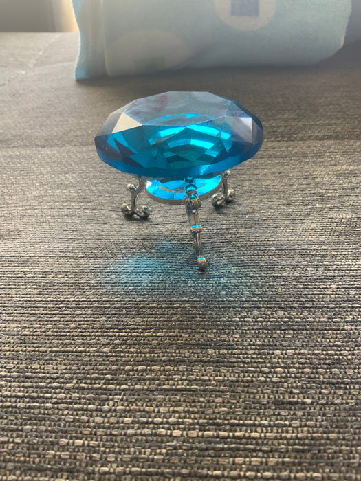 6cm Natural Blue Diamond Paperweight
